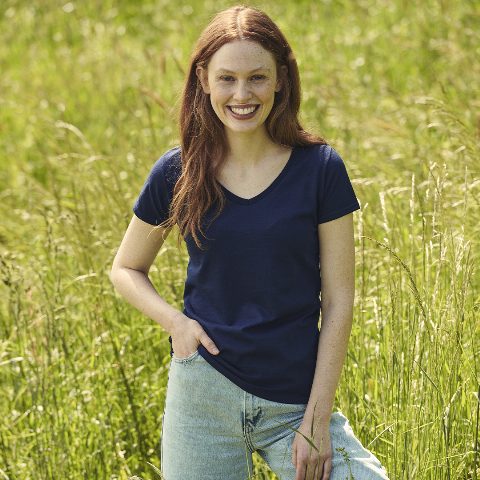 T-Shirt Mulher Cor - Iconic V-Neck